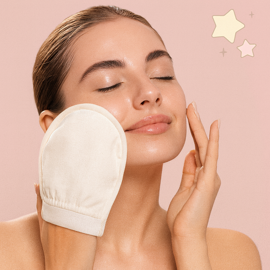 GLEWUP Gesichtspeelinghandschuh